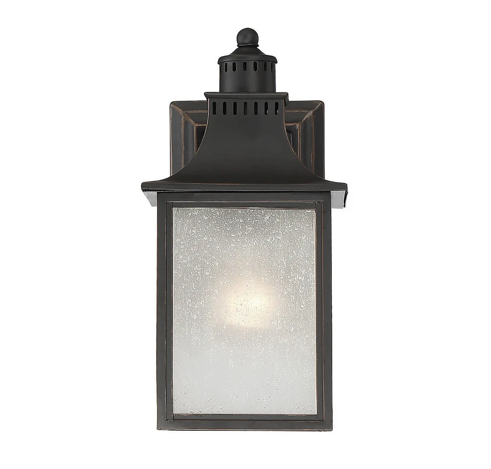 Monte Grande One Light Outdoor Wall Lantern in English Bronze