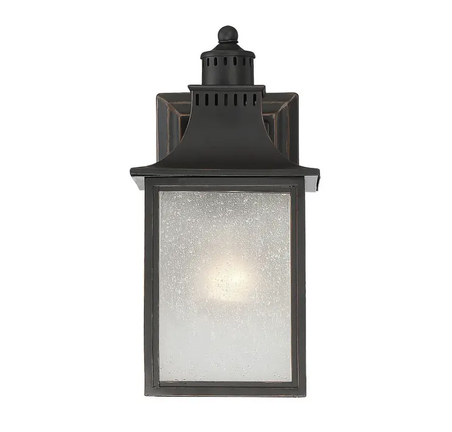 Monte Grande 1-Light Outdoor Wall Lantern in English Bronze - Image 1