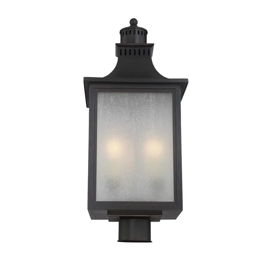 Monte Grande 3-Light Outdoor Post Lantern in English Bronze - Image 6