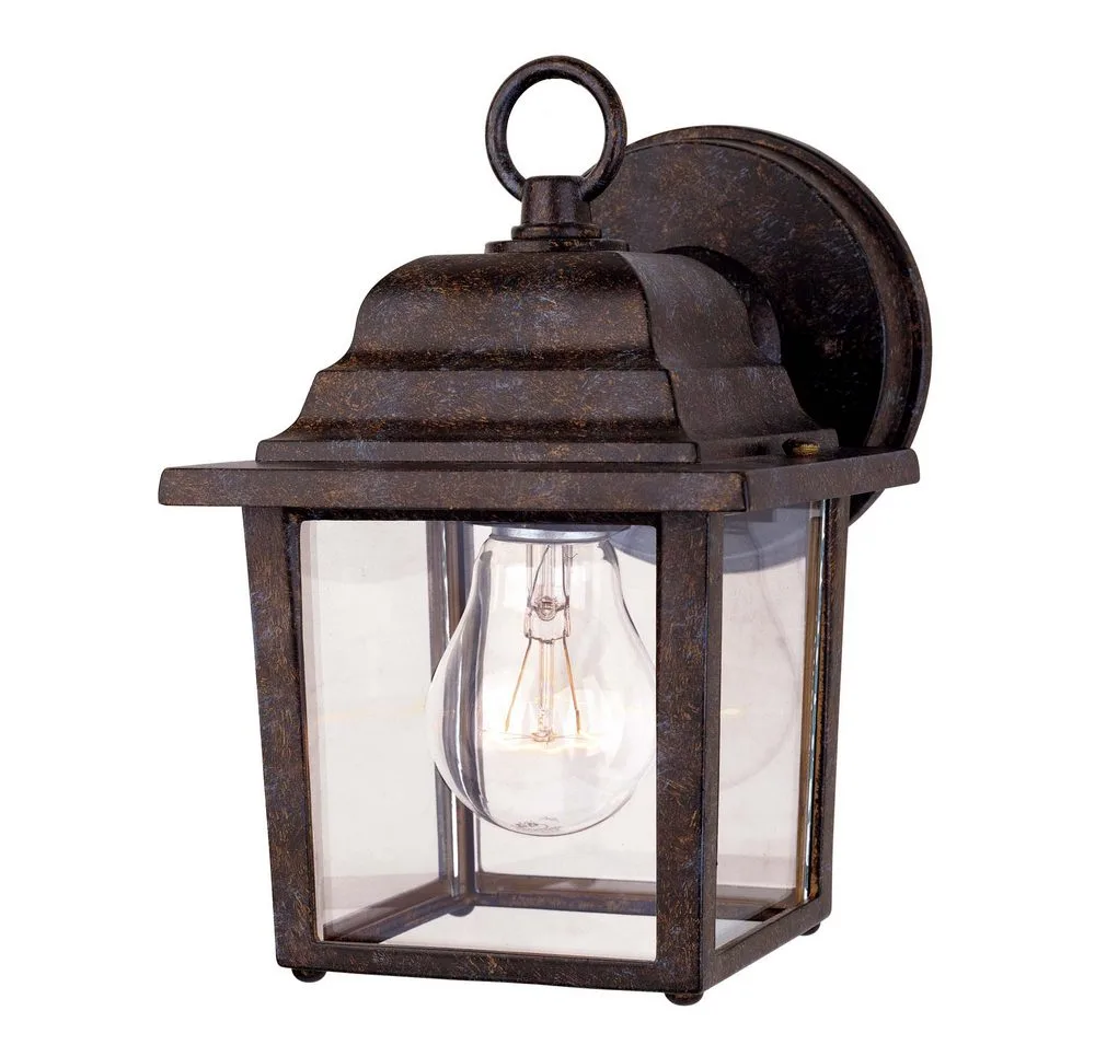 Exterior Collections One Light Wall Mount in Rustic Bronze