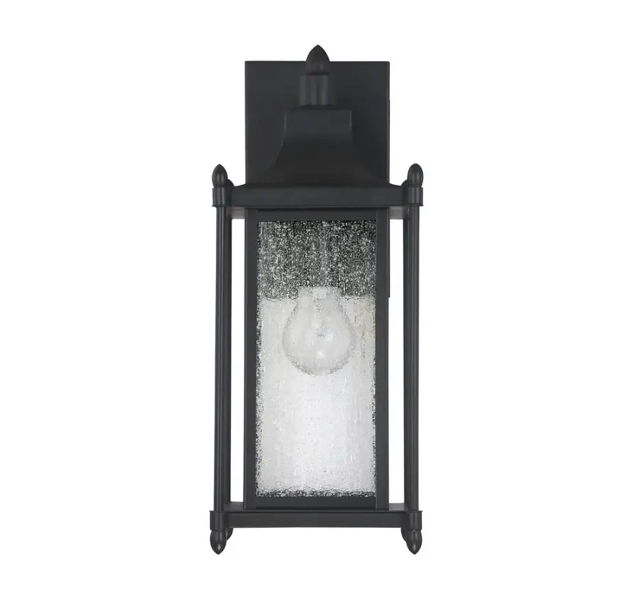 Dunnmore 1-Light Outdoor Wall Lantern in Black - Image 2