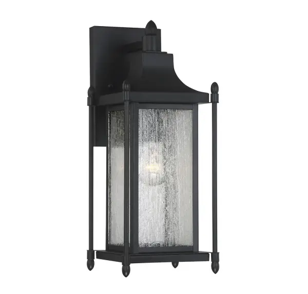 Dunnmore 1-Light Outdoor Wall Lantern in Black - Image 3