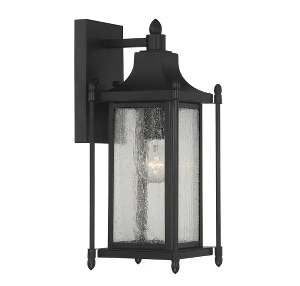 Dunnmore 1-Light Outdoor Wall Lantern in Black - Image 4