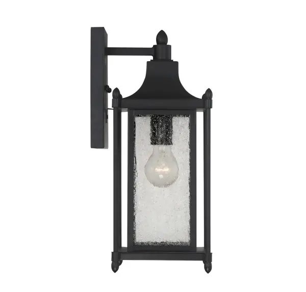 Dunnmore 1-Light Outdoor Wall Lantern in Black - Image 5