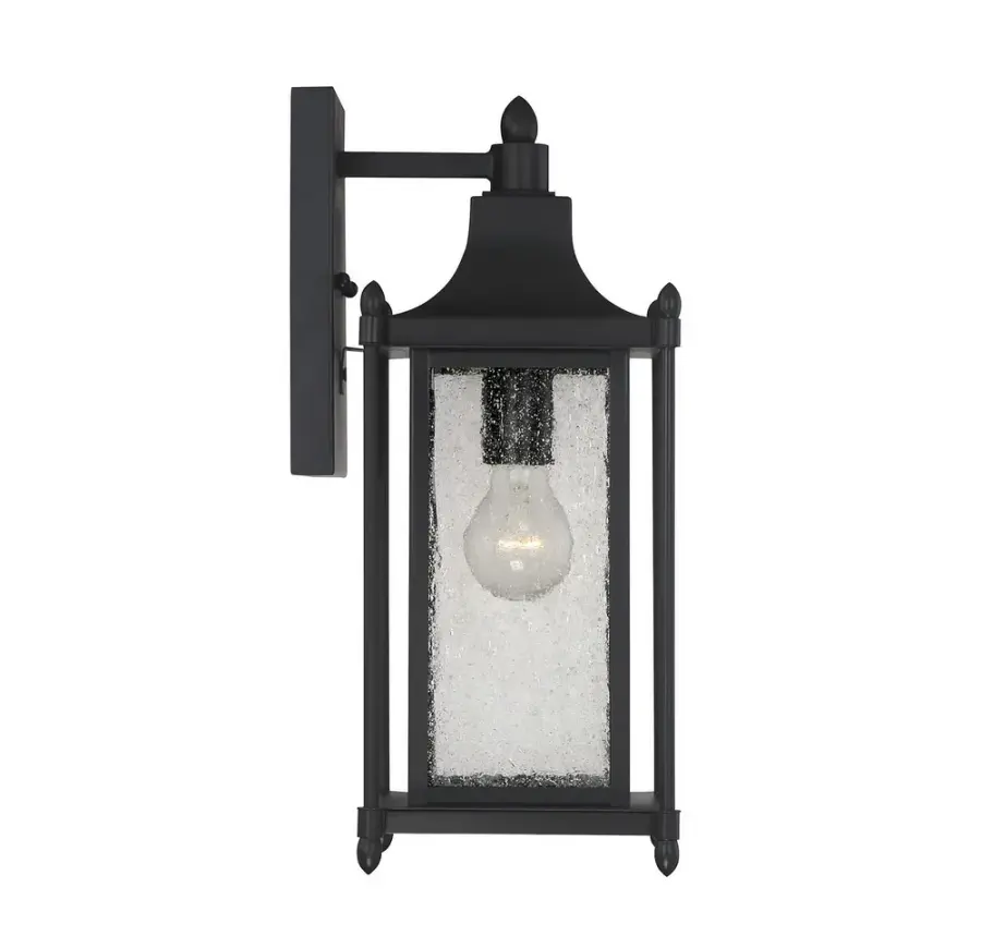 Dunnmore 1-Light Outdoor Wall Lantern in Black - Image 5