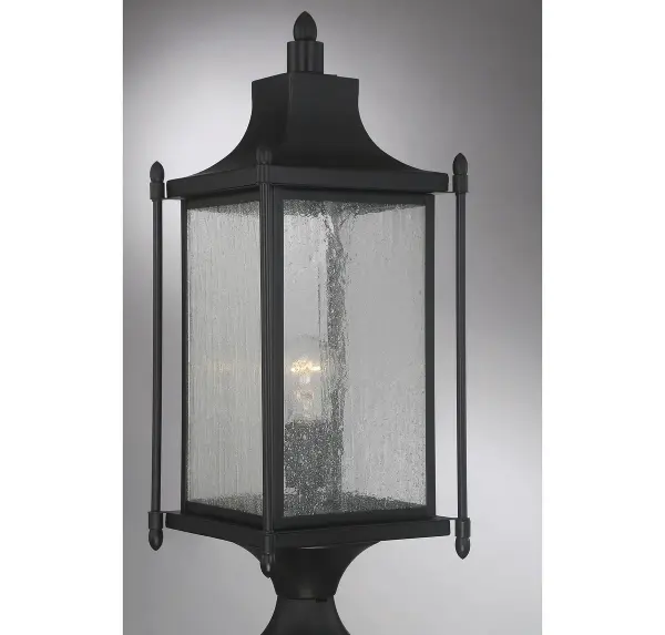 Dunnmore 1-Light Outdoor Post Lantern in Black - Image 7