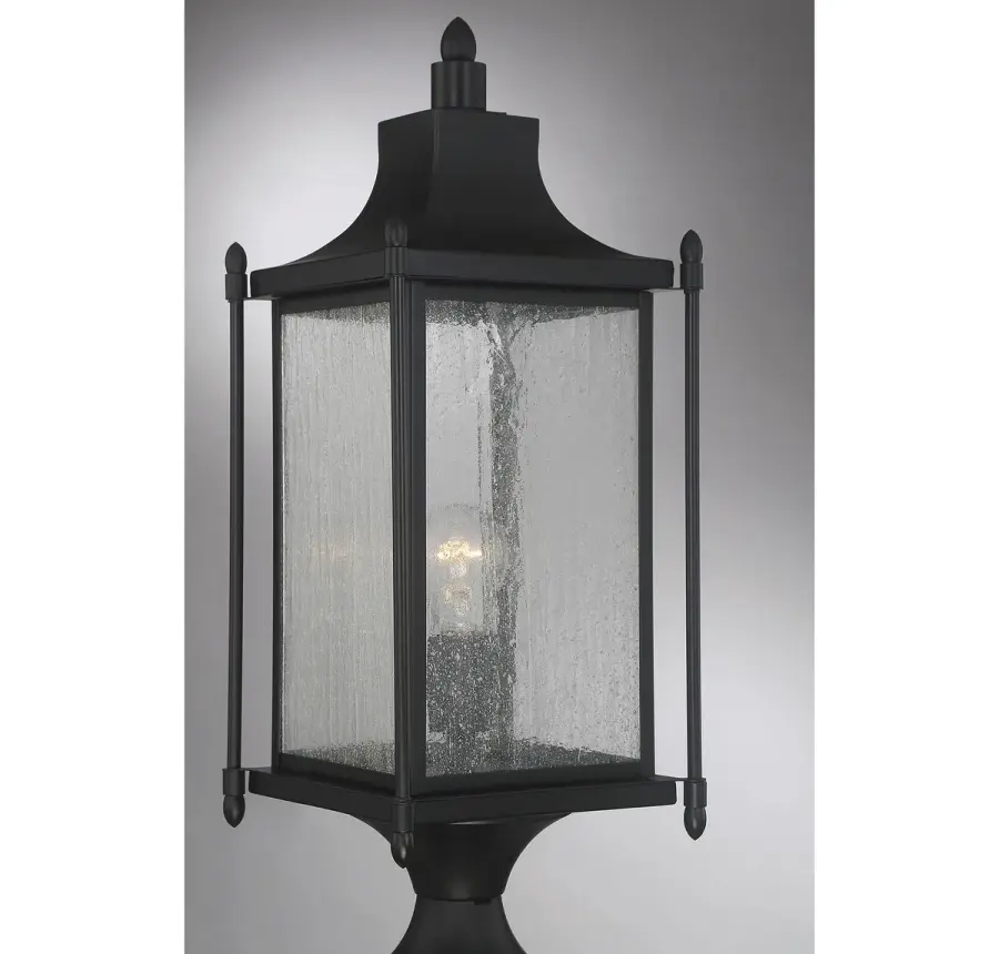 Dunnmore 1-Light Outdoor Post Lantern in Black - Image 7