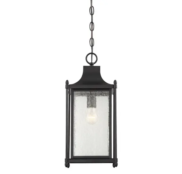 Dunnmore 1-Light Outdoor Hanging Lantern in Black - Image 5