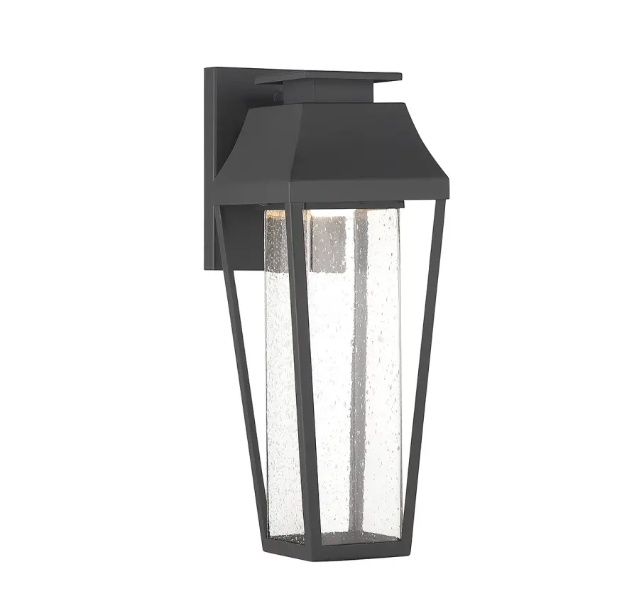 Brookline LED Outdoor Dark Sky Wall Lantern in Matte Black - Image 1