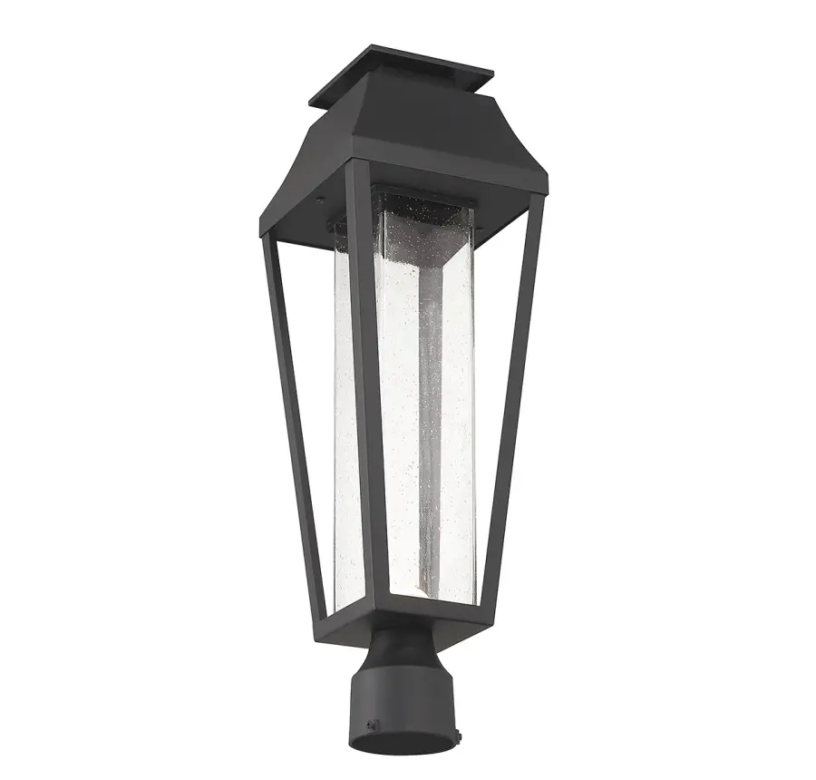 Brookline LED Outdoor Post Lantern in Matte Black - Image 5