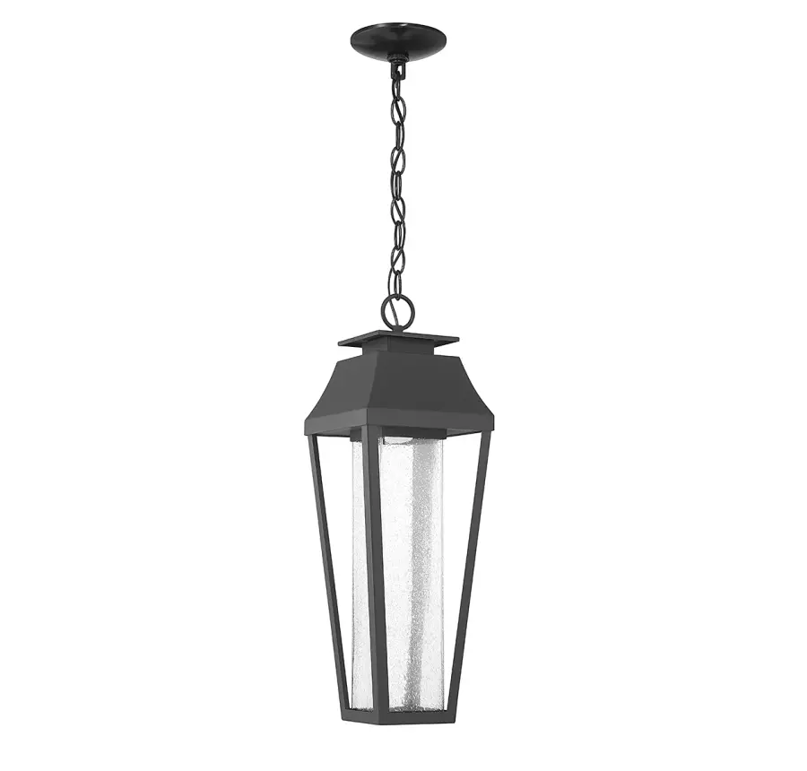 Brookline LED Outdoor Dark Sky Hanging Lantern in Matte Black - Image 2