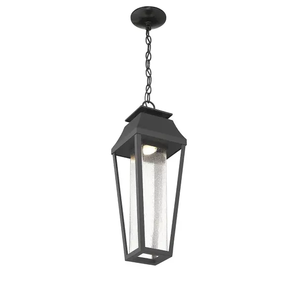 Brookline LED Outdoor Dark Sky Hanging Lantern in Matte Black - Image 5
