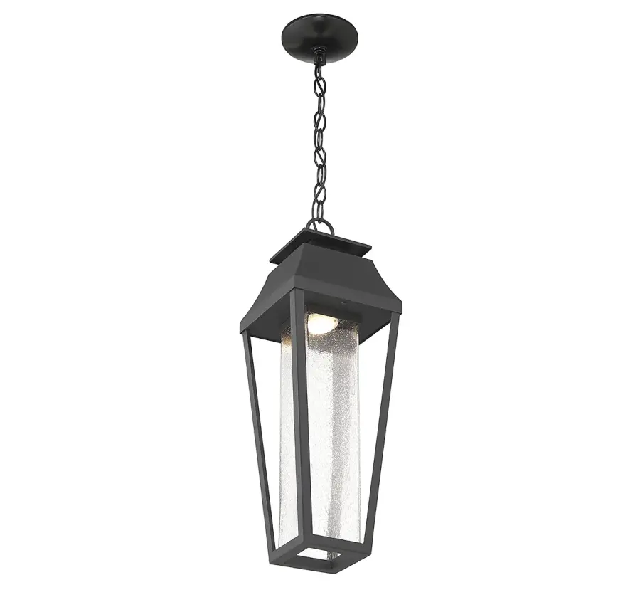 Brookline LED Outdoor Dark Sky Hanging Lantern in Matte Black - Image 5