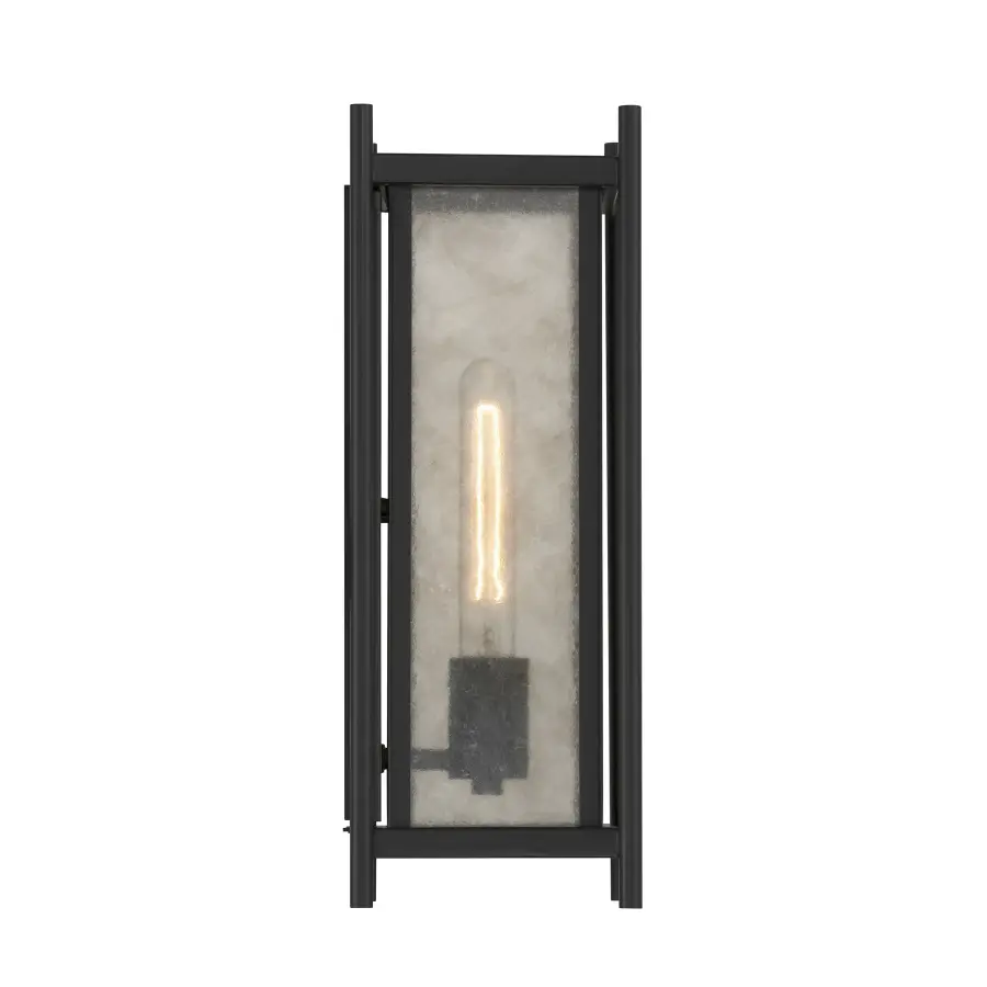 Jacobs 1-Light Outdoor Wall Lantern in Matte Black - Image 5