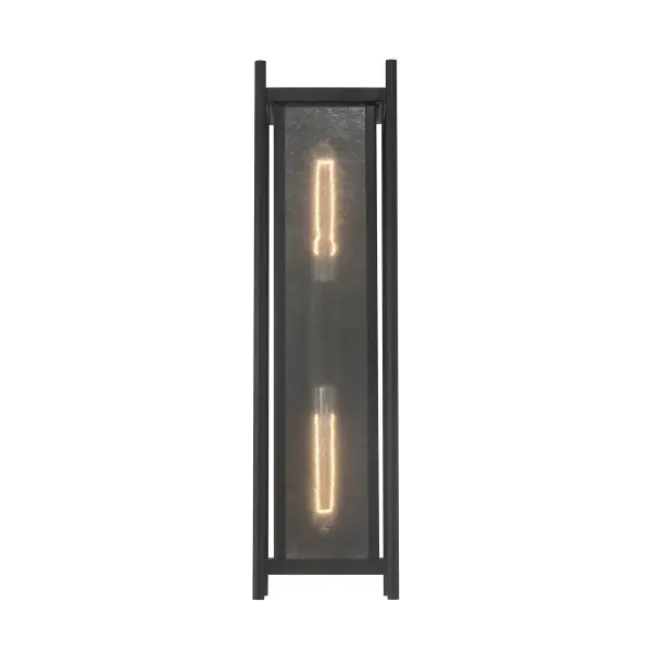 Jacobs 2-Light Outdoor Wall Lantern in Matte Black - Image 3