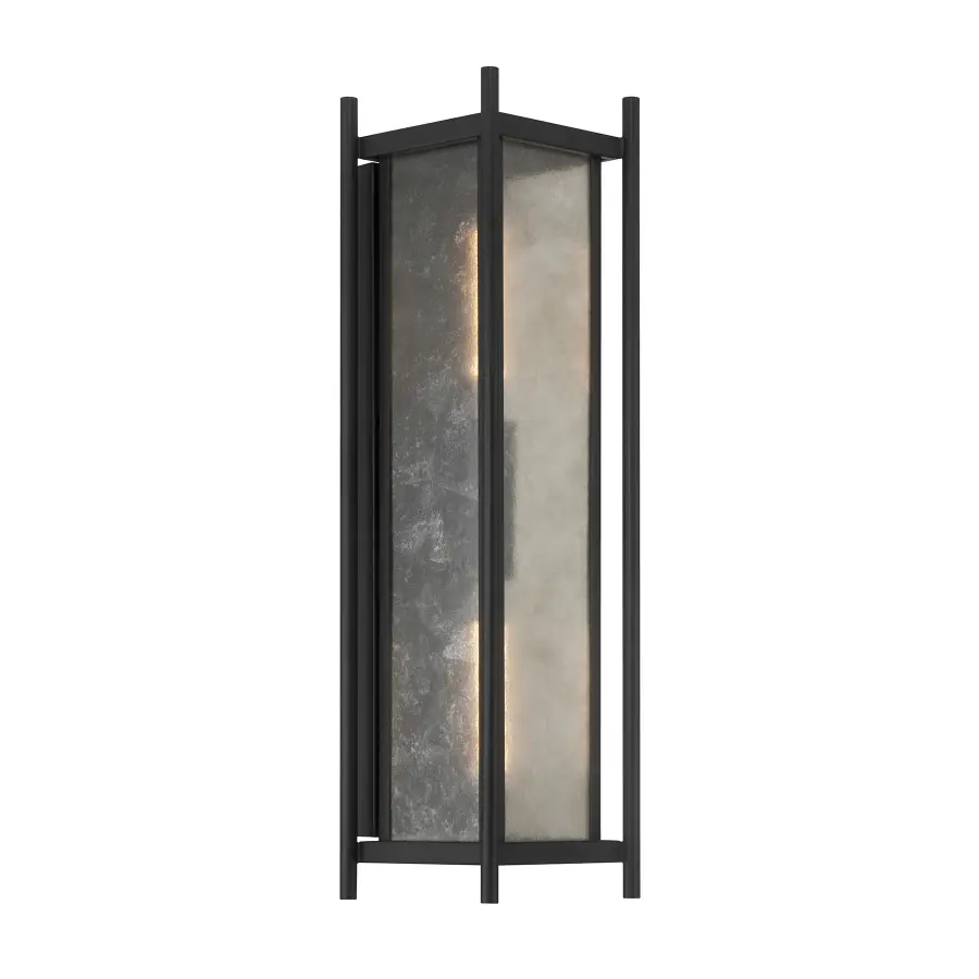 Jacobs 2-Light Outdoor Wall Lantern in Matte Black - Image 4