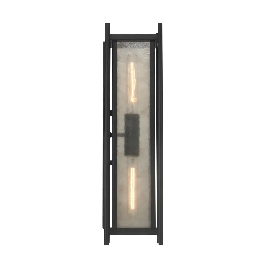 Jacobs 2-Light Outdoor Wall Lantern in Matte Black - Image 5