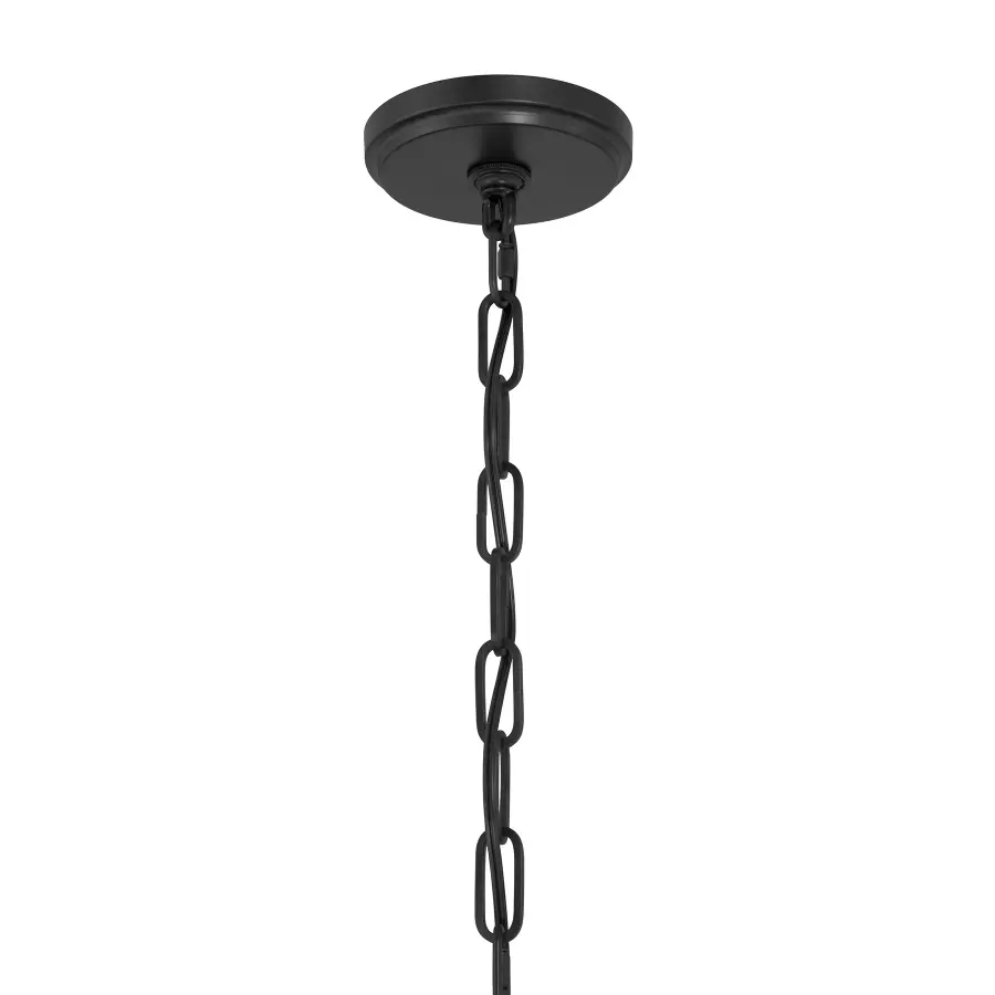 Jacobs 1-Light Outdoor Hanging Lantern in Matte Black - Image 6