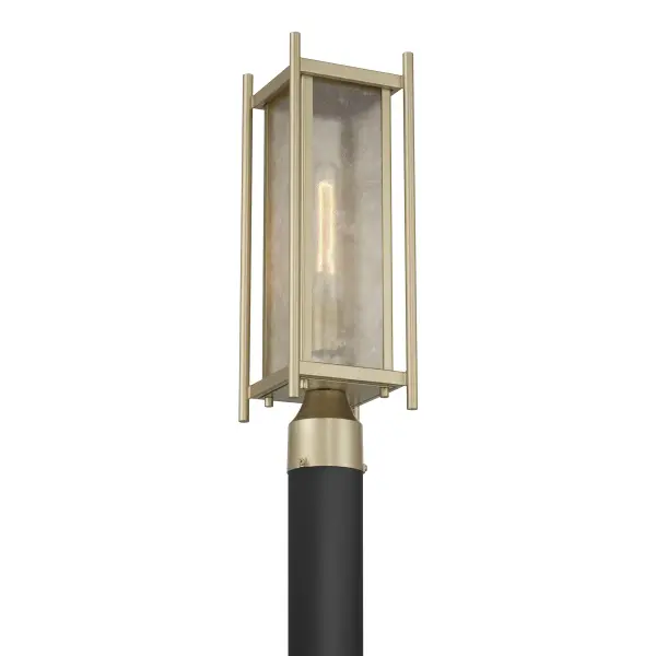 Jacobs 1-Light Outdoor Post Lantern in Serene Brass - Image 3