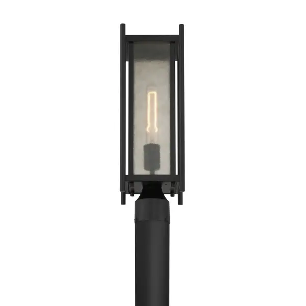 Jacobs 1-Light Outdoor Post Lantern in Matte Black - Image 5