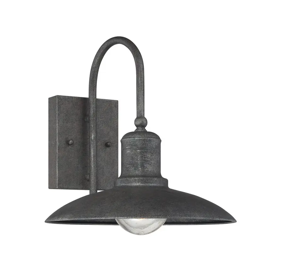 Mica One Light Outdoor Wall Lantern in Artisan Rust - Image 1
