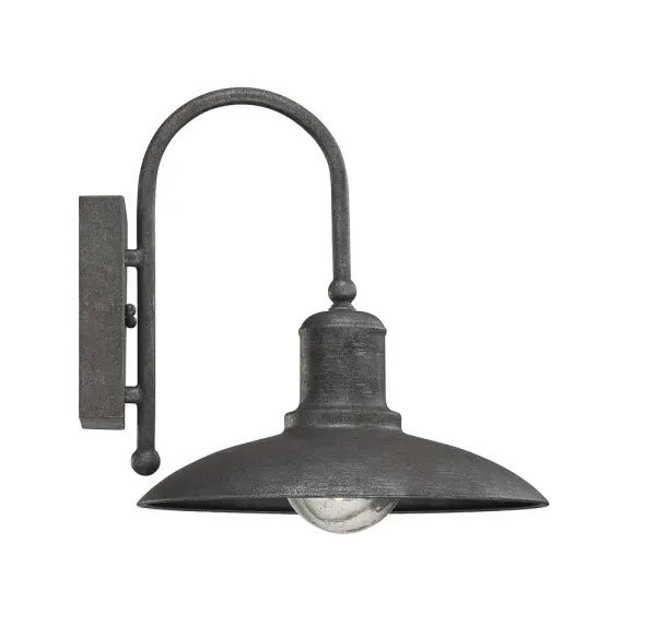 Mica 1-Light Outdoor Wall Lantern in Artisan Rust - Image 3