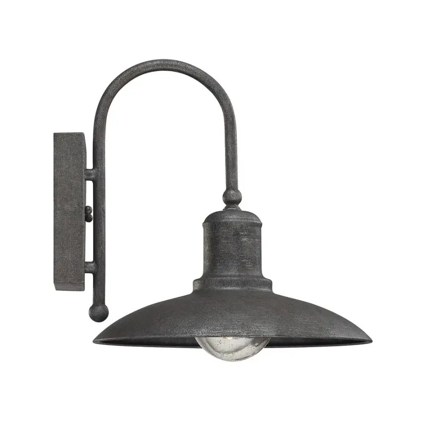 Mica 1-Light Outdoor Wall Lantern in Artisan Rust - Image 3