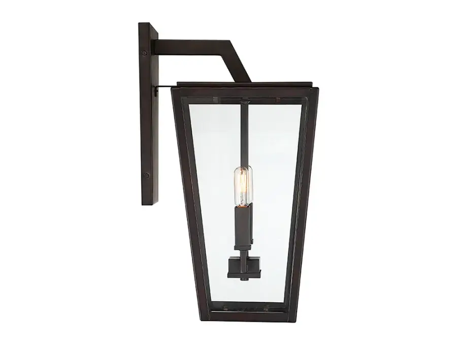Milton 2-Light Outdoor Wall Lantern in English Bronze - Image 5