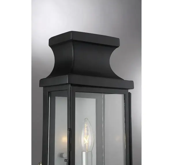 Brooke 1-Light Outdoor Wall Lantern in Matte Black - Image 6