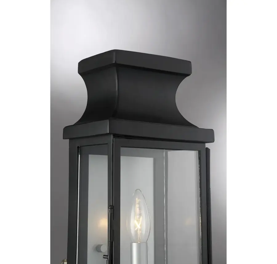 Brooke 1-Light Outdoor Wall Lantern in Matte Black - Image 6