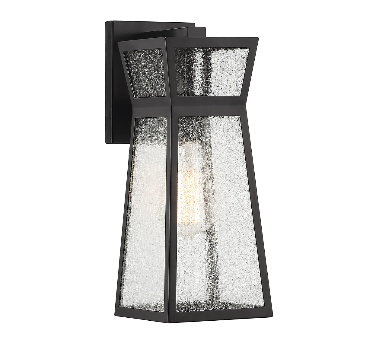 Millford Outdoor Wall Lantern in Matte Black
