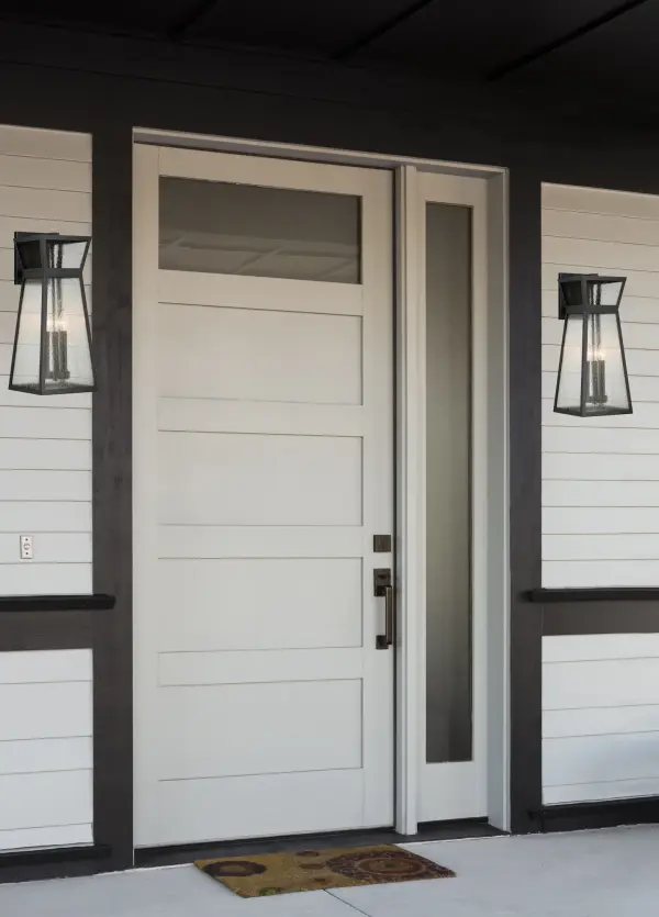 Millford 3-Light Outdoor Wall Lantern in Matte Black - Image 6
