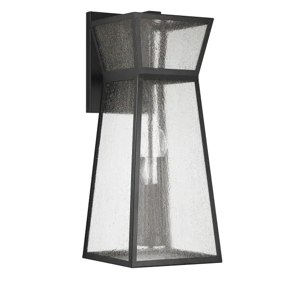 Millford 4-Light Outdoor Wall Lantern in Matte Black - alternate view
