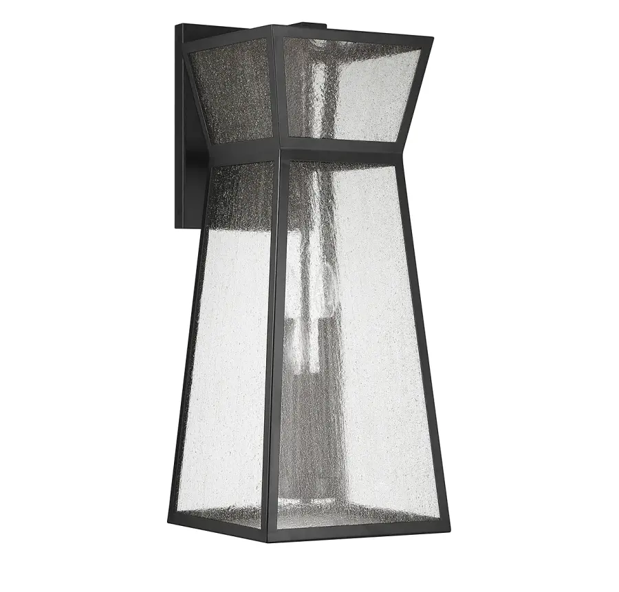 Millford 4-Light Outdoor Wall Lantern in Matte Black - Image 2
