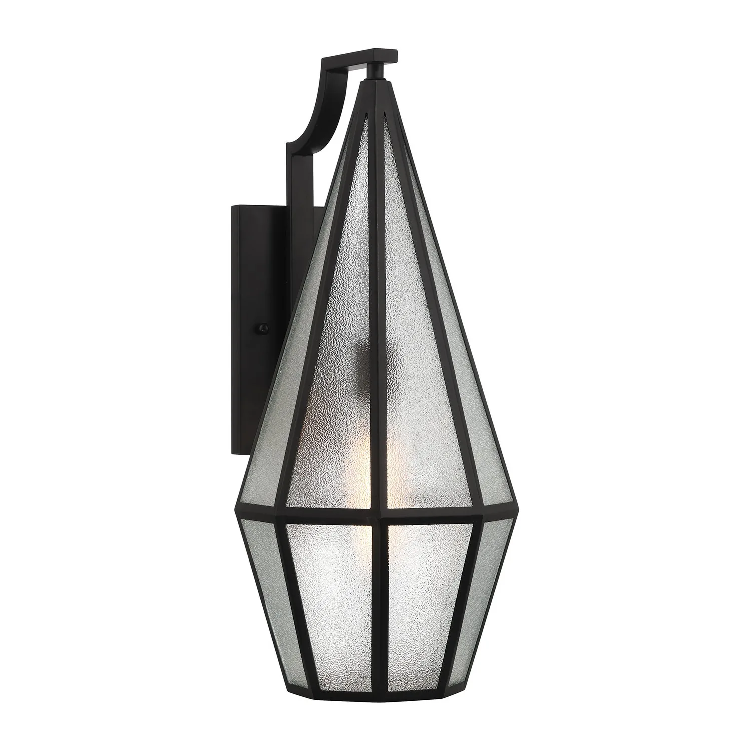 Peninsula Outdoor Wall Lantern in Matte Black