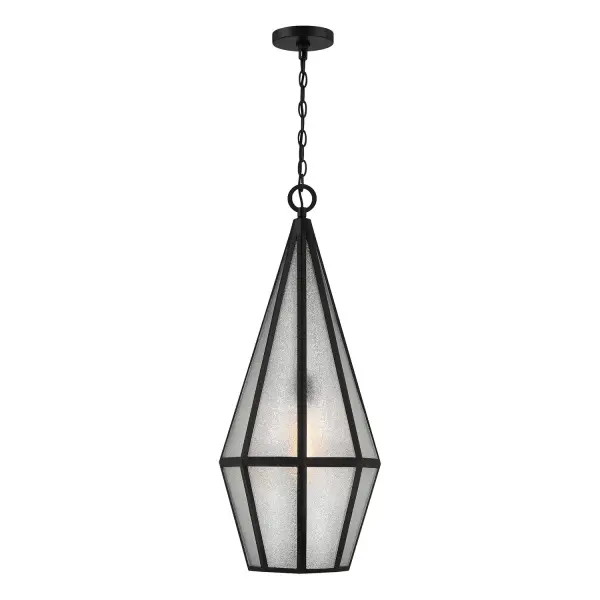 Peninsula Outdoor Hanging Lantern in Matte Black - Image 1