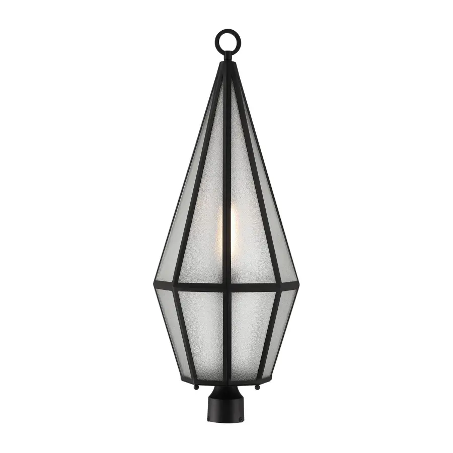 Peninsula Outdoor Post Lantern in Matte Black - Image 1