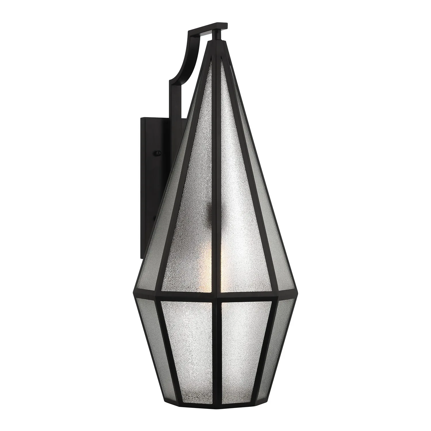 Peninsula Outdoor Wall Lantern in Matte Black