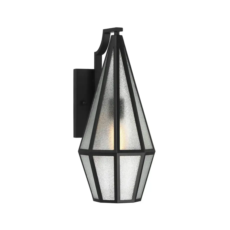 Peninsula Outdoor Wall Lantern in Matte Black - Image 1