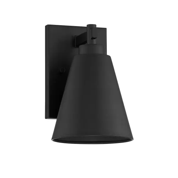 Ryder 1-Light Outdoor Wall Lantern in Matte Black - Image 2