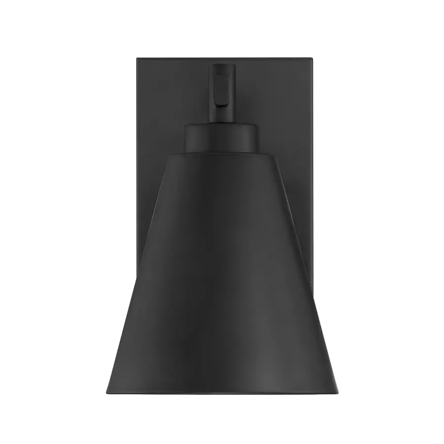 Ryder 1-Light Outdoor Wall Lantern in Matte Black - Image 3