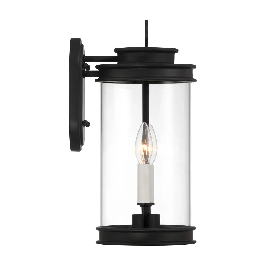 Englewood 2-Light Outdoor Wall Lantern in Matte Black - Image 5