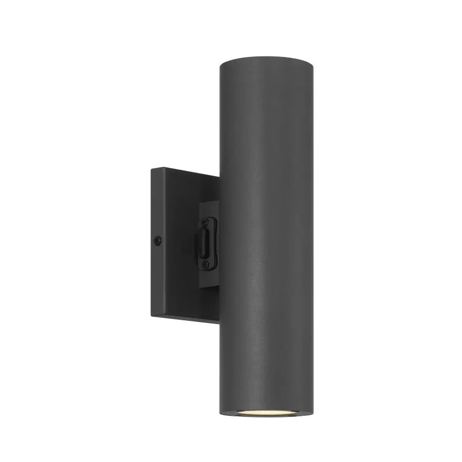 Kelley 2-Light LED 5CCT Cylinder Exterior Light in Black - Image 1