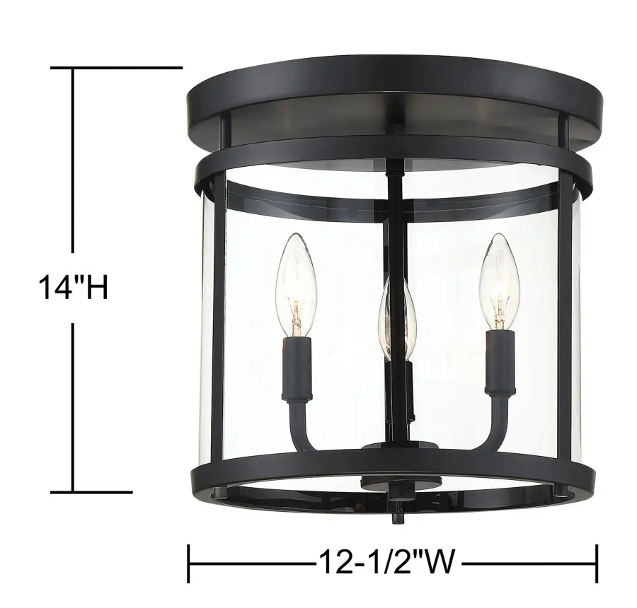 Penrose 3-Light Ceiling Light in Black - Image 7