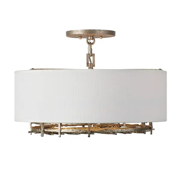 Cameo 4-Light Convertible Semi-Flush or Pendant in Champagne Luxe - Image 3