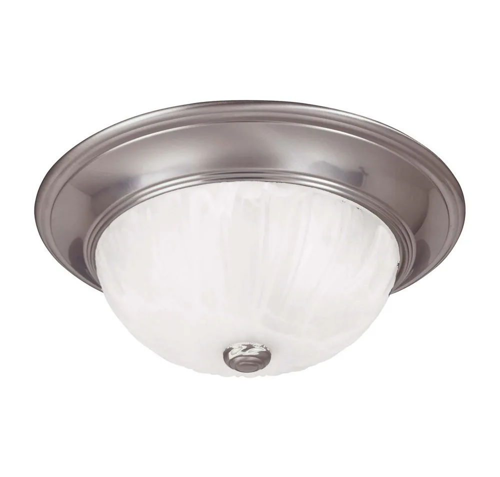 Savoy House Flush Mount Two Light in Satin Nickel