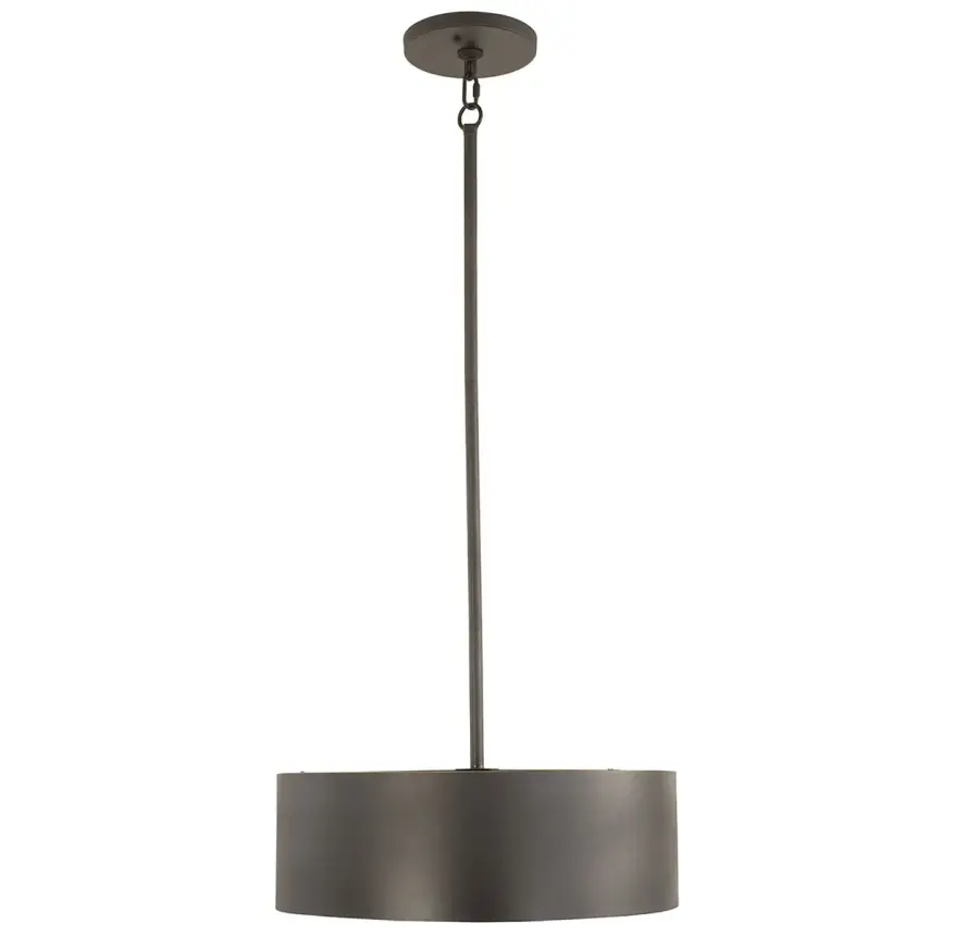 Azores 4-Light Convertible Semi-Flush or Pendant in Black Cashmere - Image 2