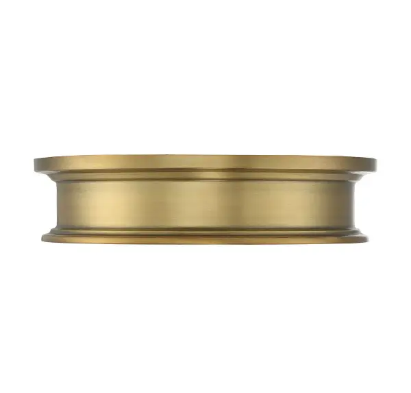 Watkins Three Light Flush Mount in Warm Brass - Image 3