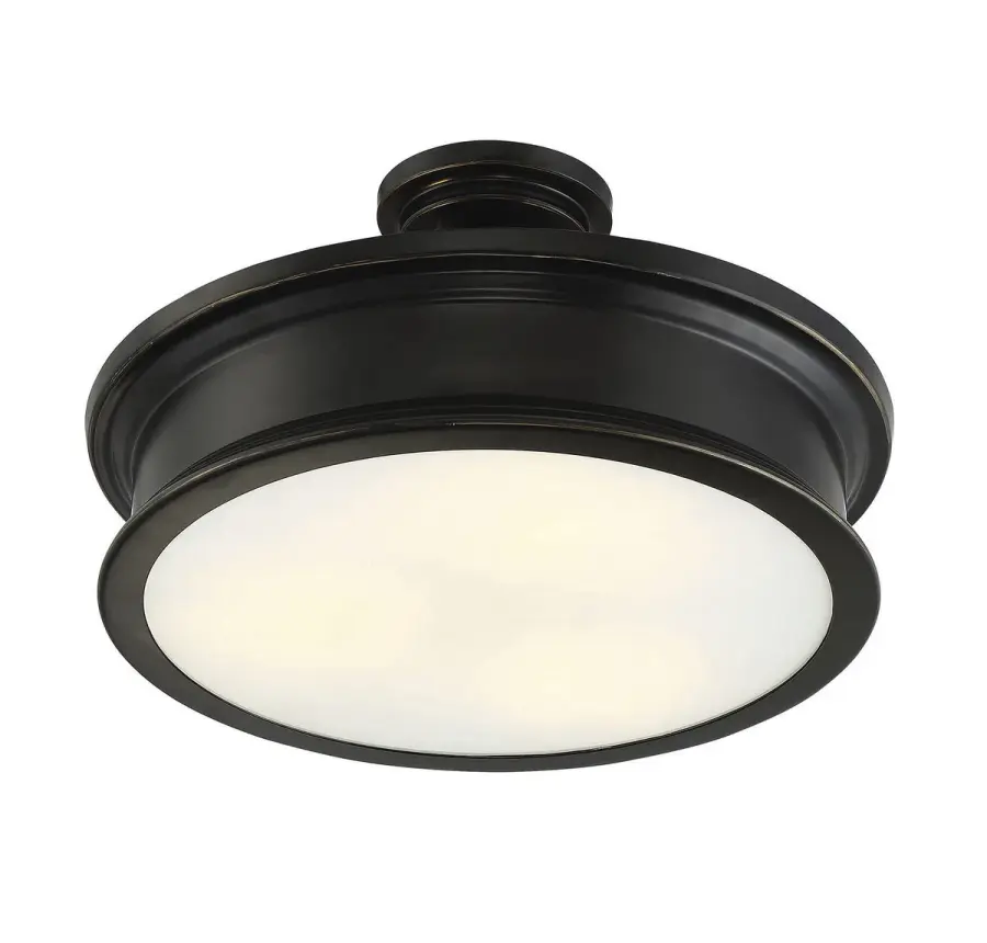 Watkins 3-Light Ceiling Light in Classic Bronze - Image 3