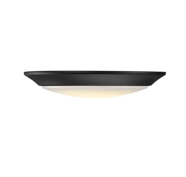 A low-profile 7-inch LED disc light delivering 1000 lumens of warm white light. Wet-rated for bathrooms and outdoor covered areas. Energy Star certified with integrated LED and 90 CRI for excellent color rendering.
